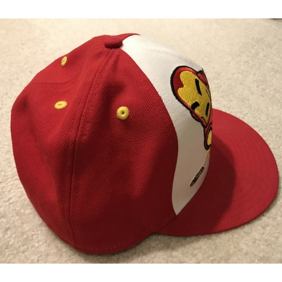 TokiDoki Marvel Iron Man New Era Red Cap Hat Football Bulletproof Avengers 7 3/8 - Picture 3 of 12